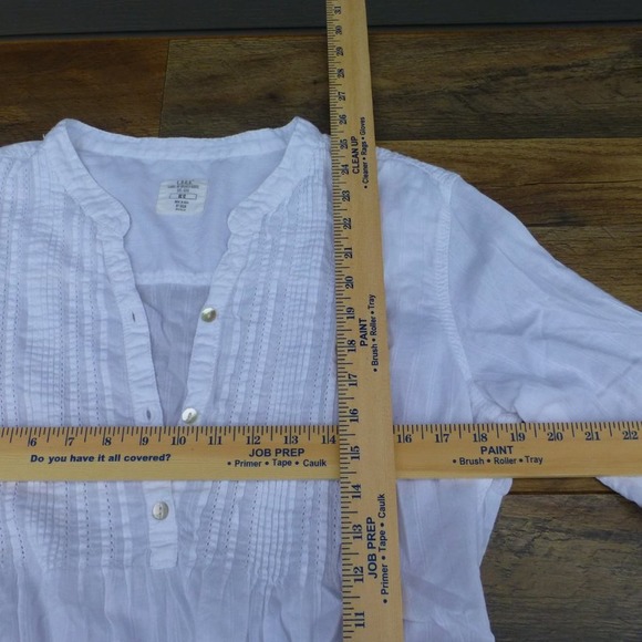 H&M L.O.G.G. Super Light White Cotton Sz 12 Tunic Top - Picture 6 of 8